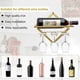 thumbnail image 3 of Wall Mounted Metal Wine Rack, Foldable Wall Mounted Wine Rack, Red Wine Bottle Rack with Screws, 3 of 5