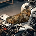 thumbnail image 3 of XYZCANDO Yellow Camo Hunting Waterproof ATV Seat Cover Nonslip Heavy Duty Motorcycle Cushion Covers with Elastic Edge for Most Polaris Sportsman Polaris Scrambler Honda Rancher, 3 of 7