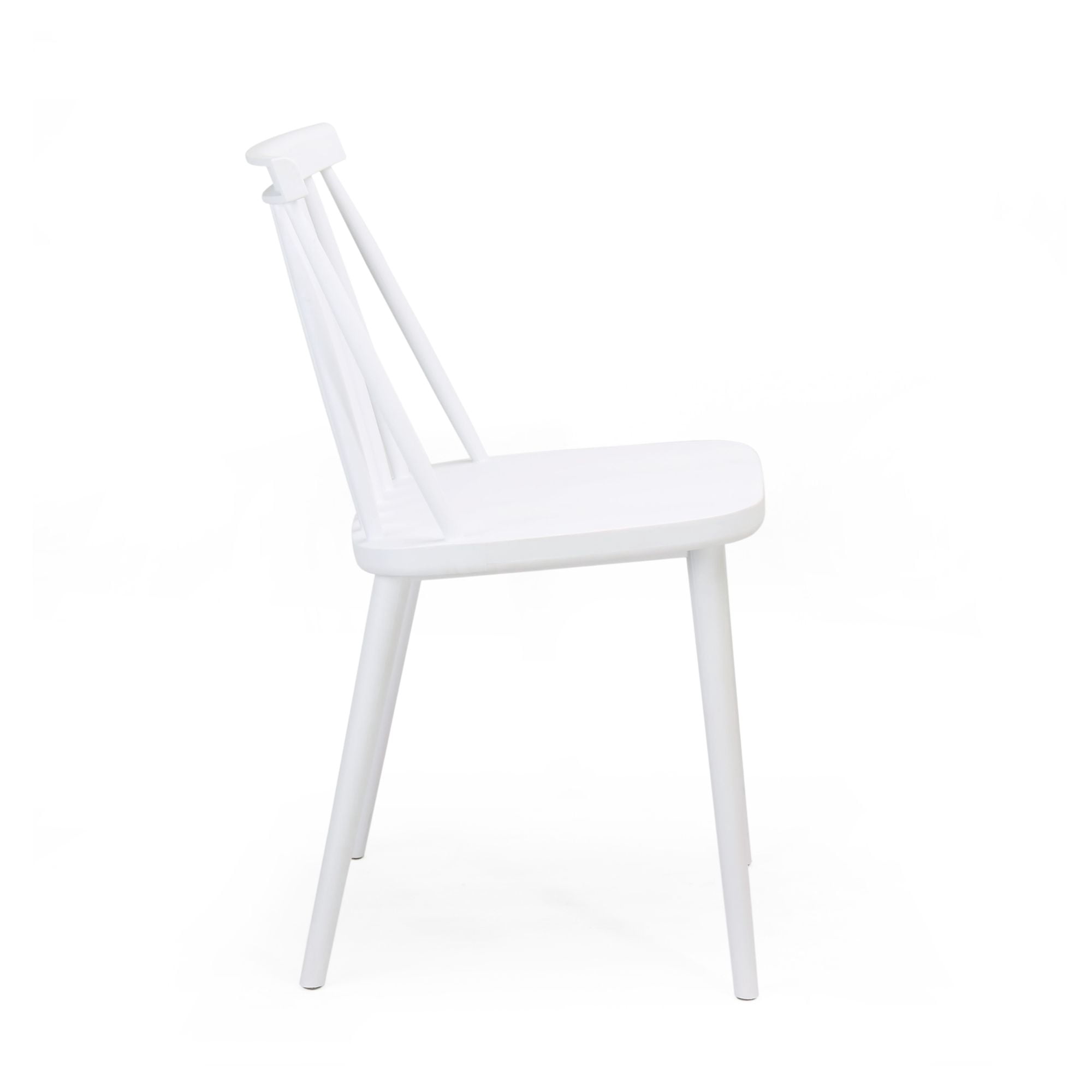 Noble House Dior Indoor Contemporary Polypropylene Dining Chairs 30.25", Set of 2, White