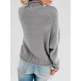 thumbnail image 3 of Sherrylily Fall Women Turtleneck Sweaters Batwing Pullover Winter Loose Knit Jumper, 3 of 3