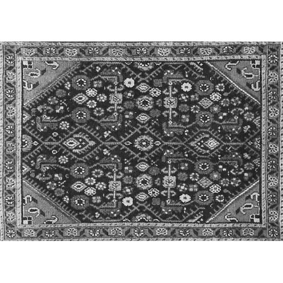 Ahgly Company Indoor Rectangle Persian Gray Traditional Area Rugs, 8' x 12'