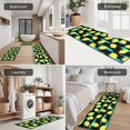 thumbnail image 5 of Yellow Lemon Fruit Slices Black Pattern Kitchen Rugs Sets Of 3,Kitchen Runner Rugs Non Skid Washable,Decorative Kitchen Floor Mats for Kitchen,Sink,Laundry,17"x30"+ 17"x47" + 17"x59", 5 of 6