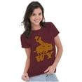 thumbnail image 3 of Wyoming Western Rodeo Rider WY Womens Slim Fit Graphic Tee Brisco Brands L, 3 of 5