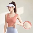 thumbnail image 5 of Top-kevin Womens Square Neck Longline Sports Bra - Workout Crop Tank Tops Padded Yoga Camisole with Built in Pads, 5 of 7