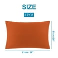 thumbnail image 6 of PiccoCasa Soft Microfiber Zippered Pillowcase Set of 2, King Rust, 6 of 7