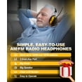thumbnail image 5 of ZOHAN EM042 AM/FM Radio Headphone with Digital Display, 25dB NRR Ear Protection Noise Reduction Earmuffs, 5 of 8