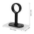thumbnail image 6 of Homoyoyo 2 Pairs Self Adhesive Curtain Rod Brackets No Drill Ceiling Mount Black Easy Install Strong Hold, 6 of 8