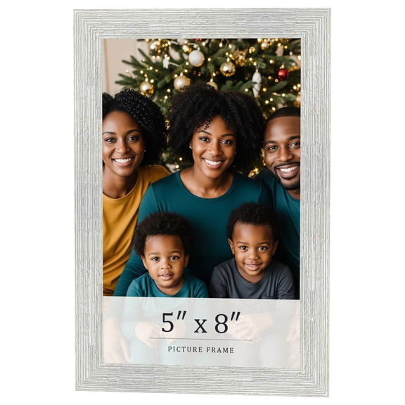 5x8 In Frame White Real Wood Picture Frame Width 1.5 inches | Interior Frame Depth 0.5 inches |