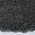 thumbnail image 4 of SAFAVIEH California Plush Solid Shag Area Rug, Dark Grey, 8'6" x 8'6" Round - Large - Modern Design, Dark Grey, Non-Shedding & Easy Cleaning, Ultra Plush Thick Pile, Ideal for Living Room, Bedroom, 4 of 15