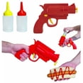 thumbnail image 4 of 2x Botella dispensadora de condimentos para restaurante de cocina - Dispensador de de condimentos de condimentos rojos para barbacoa interior y Macarena Botella de condimento de salsa de cocina, 4 of 8