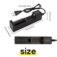 thumbnail image 4 of Battery Charger, 3.7V Rechargeable Universal Battery Charger 1 Bay with 2 Batteries, 4 of 11