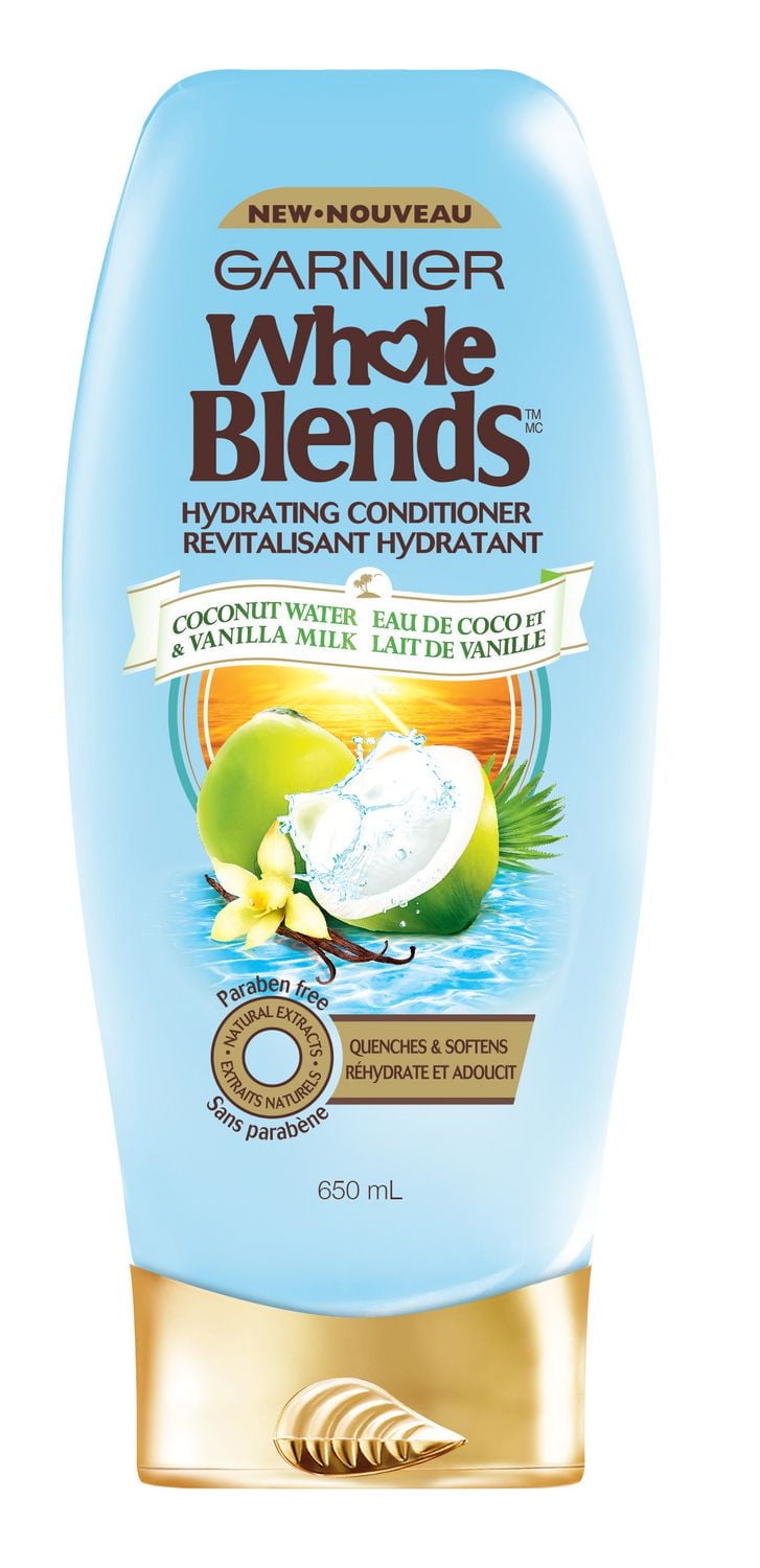 Garnier Whole Blends Coconut Water & Vanilla Milk Hydrating Conditioner, 650 ML