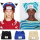 thumbnail image 3 of Gorro de punto de ganchillo con orejas largas para mujer, gorros bonitos de zorro para disfraz, regalo de Navidad, Hip-hop, invierno, 2022, 3 of 4