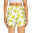thumbnail image 4 of Running Shorts for Women, Cute Yellow Lemon Workout Athletic Shorts with Pockets, Lounge Yoga Shorts Women, 4 of 7