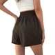 thumbnail image 1 of Pantalones de cintura alta de verano para mujer, banquete, playa, Picnic, cita, chica, piernas anchas, cintura elástica, pantalones cortos Prendas para la parte inferior del cuerpo Negro XXL Sonducket AP011357-10, 1 of 6