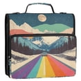 thumbnail image 5 of FORMRS Zipper Binder with Shoulder Strap 2-inch Ring 500 Sheet Capacity File Bag, Colorful Road at Night, 5 of 5