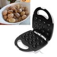 thumbnail image 1 of 12 Holes Walnut Cookie Maker, Non Stick Double Sided Walnut Cake Mold Maker , Electric Mini Waffle Maker, Nut Waffle Maker Machine for Cookie Pie Cake Waffle, 1 of 7