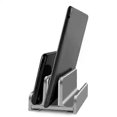 thumbnail image 3 of RYRA Aluminum Vertical Laptop Stand Holder Adjustable Desktop Notebook Dock Space-Saving 3 In 1 Storage Holder Support Macbook, 3 of 5