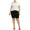 thumbnail image 5 of Just My Size Women's Plus Elastic Waist Stretch Bermuda Shorts, 5 of 6