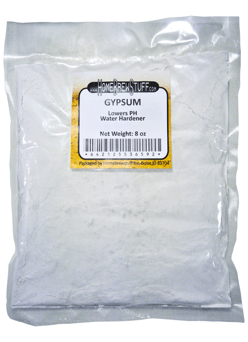 8oz GYPSUM Calcium Sulfate Water Softener Increase Acid Homebrew Beer