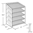 thumbnail image 3 of Five-Tier 60 Compartment Display, 12-Comp per Tier. Dimensions: 12"W x 8.5"D x 18.5"H, 3 of 4