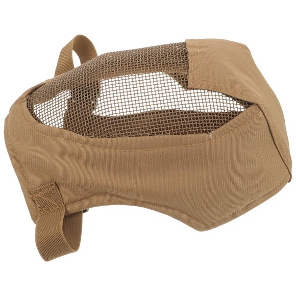 Mobutofu Mesh Mask Full Face Protective Mask Khaki 1Set For Field Training