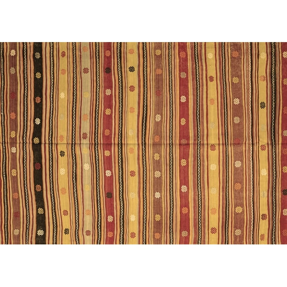 Ahgly Company Indoor Rectangle Southwestern Brown Country Area Rugs, 6' x 9'