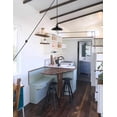 thumbnail image 6 of FSLiving 2Way Knob Turn on Off Handle Pendant Lighting Swag with Industrial Pulley Design 15ft Plug-in Dimmer Cord with Wheel Bulb Guard Iron Cage Cover for Sloped Ceiling No Wiring Needed - 1 Light, 6 of 7