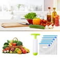 WVacFre Sous Vide Bags 15 Pcs with Pump, Reusable Food Storage Vacuum