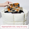 thumbnail image 6 of Tangerine Velvet Portable Earring Holder with Removable Compartment - Gift-Worthy Jewelry Stand and Travel Organizer with Necklace Holder, 6 of 7