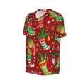 thumbnail image 2 of Balery X-mas and New Year Baseball Jersey for Men Casual Button Down Shirts Short Sleeve Active Team Sports Uniform-X-Large, 2 of 9