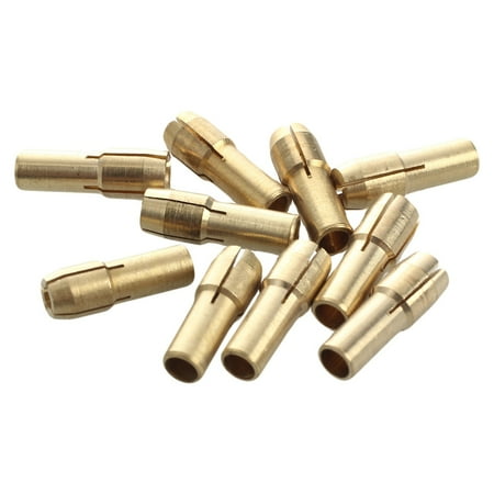 

10 Pieces Mini Drill Brass Collet Chuck for Tool 0.5-3.2mm