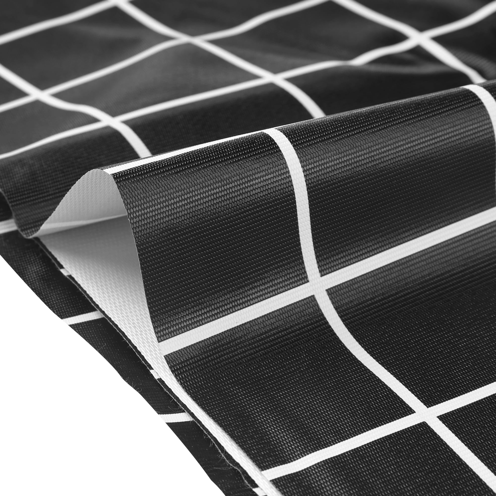 Unique Bargains 1 Pack Rectangle Tablecloth, Waterproof Polyvinyl chloride Table Cover Black 55x87inch