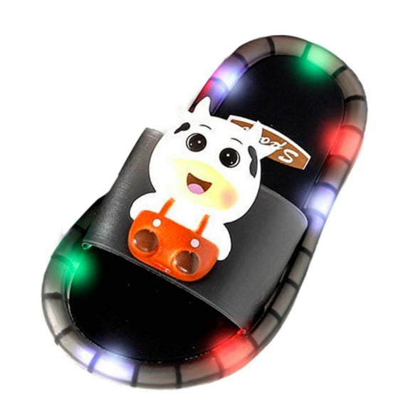 XXWXYD LED Light Up Sandals for Kids - Non-Slip Beach Garden Shoes, Soft Bath Shower Water Slippers Toddler Boys Girls Summer Outdoor
