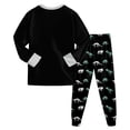 thumbnail image 6 of UAYOTSE Boys Long Sleeve Pajama Set Dinosaur Space Rocket Pattern 2‑Piece Cozy Kid Nightwear Sleepers Size 8-9 Years, 6 of 8