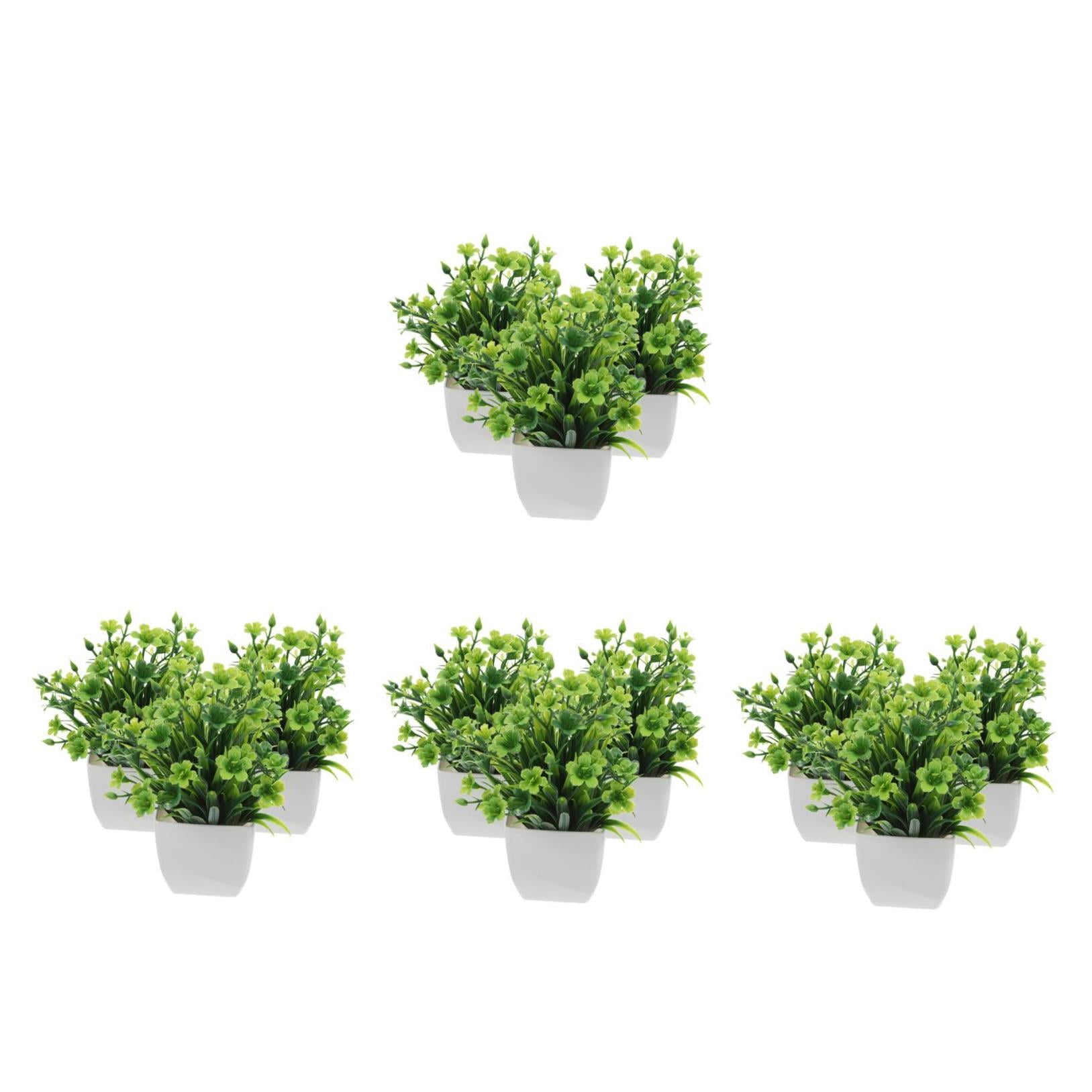 12 pcs  Artificial Greenery Farmhouse Realistic Faux Plants Indoor Decoration Artificial Plants in Pots Fake Green Plants for Living Room Office