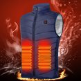 thumbnail image 2 of Unisex Electric Heated Jackets Windproof for Winter Sports Hiking (Blue 4XL), 2 of 7