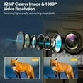 thumbnail image 6 of CAMPARK Solar Trail Camera 32MP 1080P Game Hunting Deer Camera with Night Vision Waterproof IP66 0.1s Tigger 120°Wide-Angle Trail Cam for Wildlife Monitoring, 6 of 10