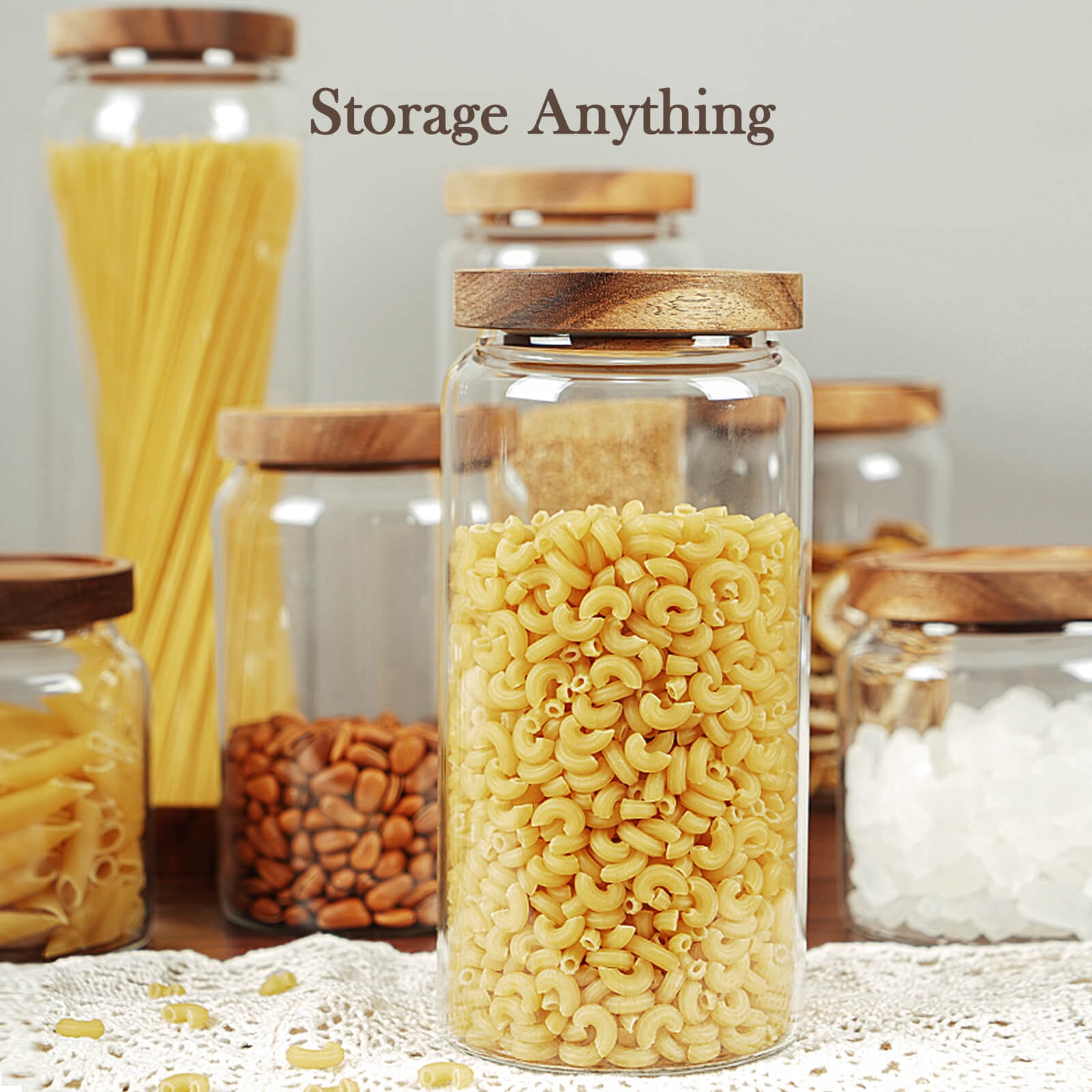 95 Oz Labina Glass Storage Container Food Jars Kitchen Canister