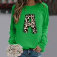 thumbnail image 1 of 2023 Chandail en Molleton de Mode pour Femmes 50 % de Rabais Liquidation Mode Décontractée Manches Longues Col Rond Imprimé Chandail en Molleton Dames Hauts Blouse, 1 of 3