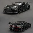 thumbnail image 2 of 1:32 911 GT3 RS Alloy Sports Car Model Diecast Metal Racing Car Vehicles Model High Simulation Sound Light Children Toy Gift Boy orange, 2 of 6