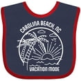 thumbnail image 3 of Inktastic Summer Vacation Mode Carolina Beach North Carolina Boys or Girls Baby Bib, 3 of 4