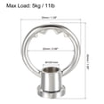 thumbnail image 2 of Uxcell M10 Female Thread Ring Shape Lamp Hanging Loop Silver Tone 5 Pack, 2 of 5