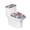 Vibrant Floral Pattern, variant on HELLHERO Mother's Day Stretch Toilet Lid Cover and Toilet Tank Lid Cover & Washable and Reusable Elastic Edge Elastic Bottom with 2 Pack Toilet Top Cover