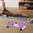thumbnail image 5 of Purple Waist Twister Machine Exercise, Adjustable Ab Twist Board Resistance Bands & Handrails, Ab Workout Machine for Home Gym, Core Strength Training Equipment with 330 lbs Weight Capacity, 5 of 21