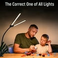 thumbnail image 3 of SHSLING Double Head Led Desk Lamp, Architect Desk Lamps For Home Office, Workbench Office Lighting-3 Color And Eye Protection, 3 of 6