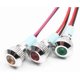 thumbnail image 2 of 1pcs 8mm Flat Head LED Metal Indicator Light 8mm Signal lamp 6V 12V 24V 220v with Wire red Yellow Blue Green White(12V Red), 2 of 3