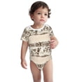 thumbnail image 3 of Daiia Cows On The Farm Printed Unisex-Baby Short Sleeve Onesies Bodysuits Baby Climbing Clothes Soft and Comfortable Romper with Expandable Shoulder Design-9M, 3 of 8