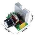 thumbnail image 3 of Controlador de velocidad del motor AC220V SCR 15A 4000W Regulador de voltaje de protección múltiple, 3 of 7