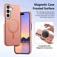 thumbnail image 4 of for Samsung Galaxy S25 Wallet Case with Credit Card Holder, Lychee Texture PU Leather RFID Blocking Kickstand Case, Magnetic Clasp, Frosted Shockproof Phone Cover for Samsung Galaxy S25, Pink, 4 of 8